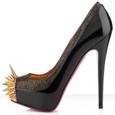 Christian Louboutin Asteroid 140mm Plateauschuhe Schwarz