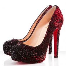 Christian Louboutin Bianca Plateauschuhe, 140 mm, Rot Christian Louboutin Bianca Plateauschuhe, 140 mm, Rot