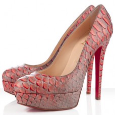 Christian Louboutin Bianca Plateauschuhe, 140 mm, Mandarinrot Christian Louboutin Bianca Plateauschuhe, 140 mm, Mandarinrot
