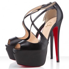 Christian Louboutin Exagona 160mm Sandalen Schwarz