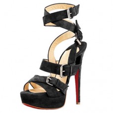 Christian Louboutin Toutenkaboucle 140mm Sandalen Schwarz