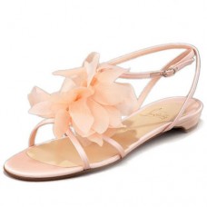 Christian Louboutin Petal Crepe Sandalen Rosa