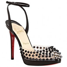 Christian Louboutin Jeannette Spiked 120mm Sandalen Schwarz Christian Louboutin Jeannette Spiked 120mm Sandalen Schwarz