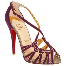 Christian Louboutin Mignons 140 mm Sandalen Parme