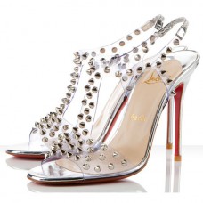 Christian Louboutin J-Lissimo 100mm Sandalen Silber Christian Louboutin J-Lissimo 100mm Sandalen Silber