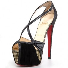 Christian Louboutin Divinoche 160mm Sandalen Schwarz