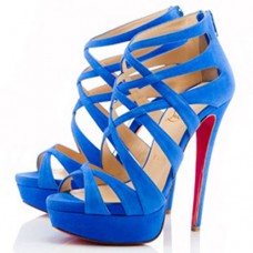 Christian Louboutin Balota 140mm Sandalen Blau Christian Louboutin Balota 140mm Sandalen Blau
