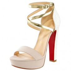 Christian Louboutin Summerissima 140mm Sandalen Gold Christian Louboutin Summerissima 140mm Sandalen Gold