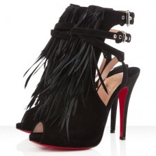 Christian Louboutin Single Ita 120mm Sandalen Schwarz Christian Louboutin Single Ita 120mm Sandalen Schwarz