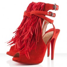 Christian Louboutin Single Ita 120mm Sandalen Rot