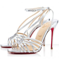 Christian Louboutin Beverly 100mm Sandalen Silber Christian Louboutin Beverly 100mm Sandalen Silber