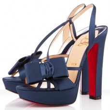 Christian Louboutin Disconoeud 140mm Sandalen Marineblau