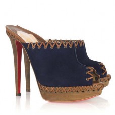Christian Louboutin Sablina 140mm Sandalen Marineblau