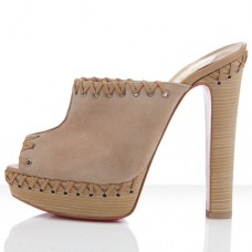Christian Louboutin Sablina 140mm Sandalen Taupe