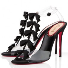 Christian Louboutin Bow Bow 100mm Sandalen Schwarz Christian Louboutin Bow Bow 100mm Sandalen Schwarz
