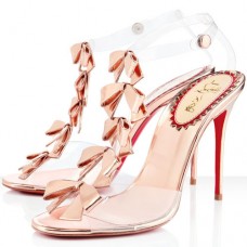 Christian Louboutin Bow Bow 100mm Sandalen Rosa Christian Louboutin Bow Bow 100mm Sandalen Rosa