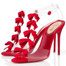 Christian Louboutin Bow Bow 100mm Sandalen Rot Christian Louboutin Bow Bow 100mm Sandalen Rot