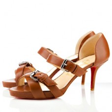 Christian Louboutin Atalanta 80mm Sandalen Cognac Christian Louboutin Atalanta 80mm Sandalen Cognac