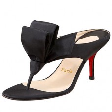 Christian Louboutin Tulp Zehentrenner-Sandalen 80 mm Schwarz Christian Louboutin Tulp Zehentrenner-Sandalen 80 mm Schwarz