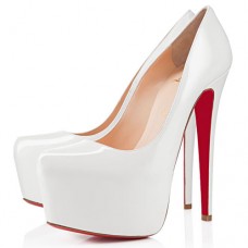 Christian Louboutin Daffodile Plateauschuhe, 160 mm, Cremeweiß Christian Louboutin Daffodile Plateauschuhe, 160 mm, Cremeweiß