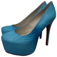 Christian Louboutin Daffodile Plateauschuhe, 160 mm, Blau Christian Louboutin Daffodile Plateauschuhe, 160 mm, Blau