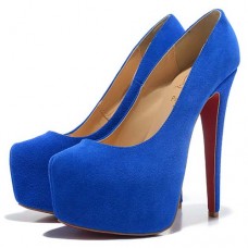 Christian Louboutin Daffodile Plateauschuhe, 160 mm, Blau Christian Louboutin Daffodile Plateauschuhe, 160 mm, Blau