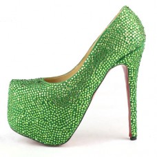 Christian Louboutin Daffodile Plateauschuhe, 160 mm, Grün Christian Louboutin Daffodile Plateauschuhe, 160 mm, Grün