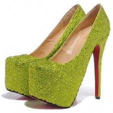 Christian Louboutin Daffodile Plateauschuhe, 160 mm, Grün Christian Louboutin Daffodile Plateauschuhe, 160 mm, Grün