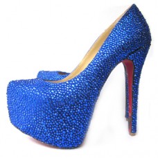 Christian Louboutin Daffodile Plateauschuhe, 160 mm, Blau Christian Louboutin Daffodile Plateauschuhe, 160 mm, Blau