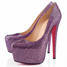 Christian Louboutin Daffodile Plateauschuhe, 160 mm, Farbe: Parme Christian Louboutin Daffodile Plateauschuhe, 160 mm, Farbe: Parme