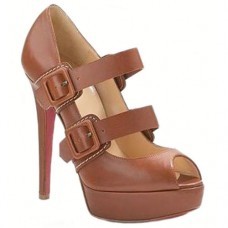 Christian Louboutin Bikiki 140mm Mary Jane Pumps Braun Christian Louboutin Bikiki 140mm Mary Jane Pumps Braun