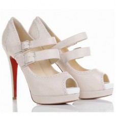 Christian Louboutin Luly 140mm Mary Jane Pumps Weiß Christian Louboutin Luly 140mm Mary Jane Pumps Weiß