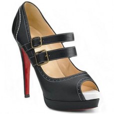 Christian Louboutin Lillian 140mm Mary Jane Pumps Schwarz Christian Louboutin Lillian 140mm Mary Jane Pumps Schwarz