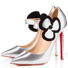 Christian Louboutin Pensee 120mm Mary Jane Pumps Silber Christian Louboutin Pensee 120mm Mary Jane Pumps Silber