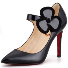 Christian Louboutin Pensee 100mm Mary Jane Pumps Schwarz Christian Louboutin Pensee 100mm Mary Jane Pumps Schwarz