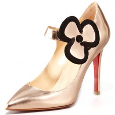 Christian Louboutin Pensee 100mm Mary Jane Pumps Nude Christian Louboutin Pensee 100mm Mary Jane Pumps Nude