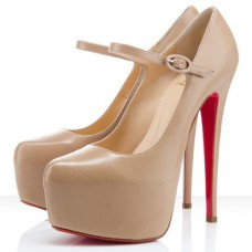 Christian Louboutin Lady Daf 160mm Mary Jane Pumps Nude Christian Louboutin Lady Daf 160mm Mary Jane Pumps Nude