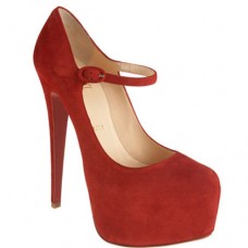 Christian Louboutin Lady Daf 160mm Mary Jane Pumps Rot Christian Louboutin Lady Daf 160mm Mary Jane Pumps Rot