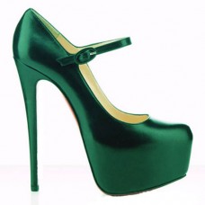Christian Louboutin Lady Daf 160mm Mary Jane Pumps Grün Christian Louboutin Lady Daf 160mm Mary Jane Pumps Grün