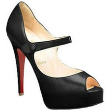 Christian Louboutin No Barre 140mm Mary Jane Pumps Schwarz Christian Louboutin No Barre 140mm Mary Jane Pumps Schwarz