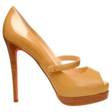 Christian Louboutin No Barre 140mm Mary Jane Pumps Braun Christian Louboutin No Barre 140mm Mary Jane Pumps Braun