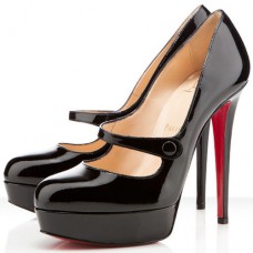 Christian Louboutin Relika 140 mm Mary Jane Pumps Schwarz Christian Louboutin Relika 140 mm Mary Jane Pumps Schwarz