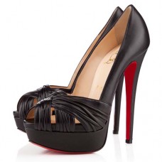Christian Louboutin Jenny 140mm Peep-Toe-Pumps Schwarz Christian Louboutin Jenny 140mm Peep-Toe-Pumps Schwarz