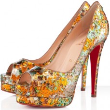 Christian Louboutin Altadama 140 mm Peep-Toe-Pumps, mehrfarbig Christian Louboutin Altadama 140 mm Peep-Toe-Pumps, mehrfarbig