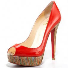 Christian Louboutin Banana 140mm Peeptoe Pumps Rot Christian Louboutin Banana 140mm Peeptoe Pumps Rot