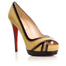 Christian Louboutin Very Jaws 140mm Peep-Toe-Pumps Gelb Christian Louboutin Very Jaws 140mm Peep-Toe-Pumps Gelb