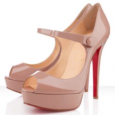 Christian Louboutin Bana 140mm Peep-Toe-Pumps Nude Christian Louboutin Bana 140mm Peep-Toe-Pumps Nude