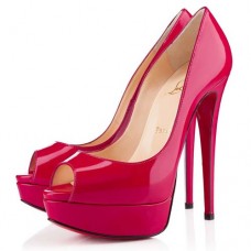 Christian Louboutin Lady 140mm Peep Toe Pumps Pink Christian Louboutin Lady 140mm Peep Toe Pumps Pink