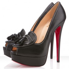 Christian Louboutin Alta Campus 140mm Peep-Toe-Pumps Schwarz Christian Louboutin Alta Campus 140mm Peep-Toe-Pumps Schwarz