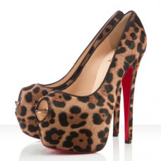 Christian Louboutin Highness 160 mm Peeptoe-Pumps Leopardenmuster Christian Louboutin Highness 160 mm Peeptoe-Pumps Leopardenmuster